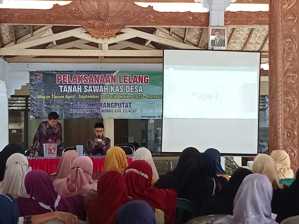 LELANG SAWAH TANAH KAS DESA KARANGPUTAT